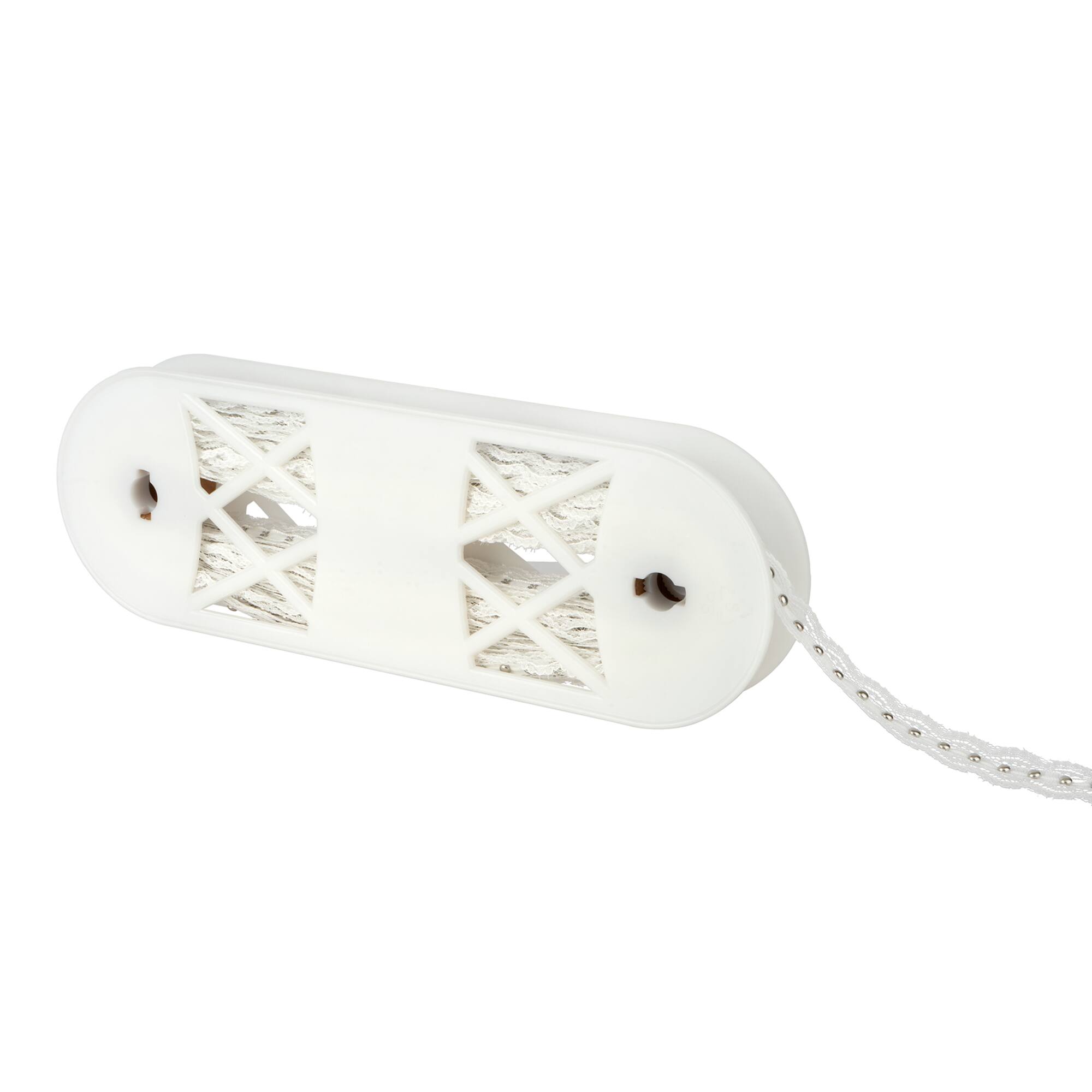 0.75" White Lace Trim with Beads by Celebrate It®